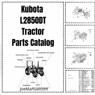 Kubota L2850DT Tractor Parts Manual