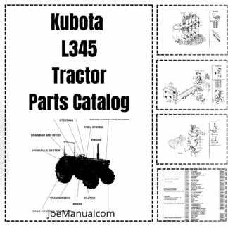 Kubota L345 Tractor Parts Manual
