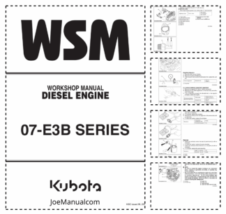 Kubota V3307DI E3B Engine Workshop Manual