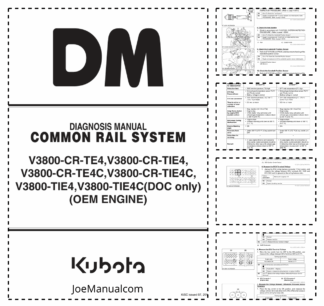Kubota V3800 CR TE4C Engine Diagnosis Manual