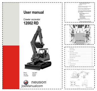 Neuson 12002 Track Excavator Operators Manual