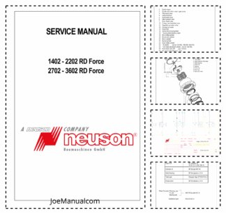 Neuson 1402 1502 1902 2202 2702 2902 3402 3602 Track Excavator Service Manual