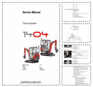 Neuson 1404 Track Excavator Service Manual