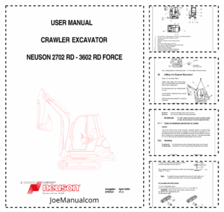Neuson 2702 2902 3402 3602 Track Excavator Operators Manual