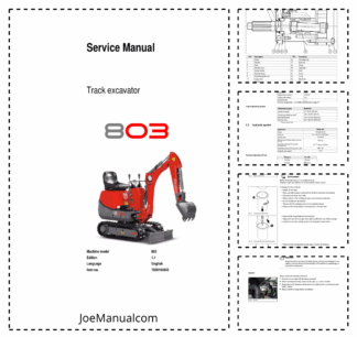 Neuson 803 Track Excavator Service Manual
