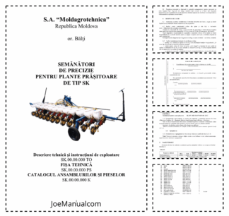 SK Series Precision Seeders Technical Manual