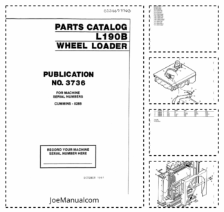 Volvo L190B Wheel Loader Parts Manual 828B