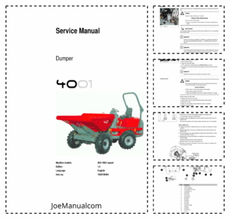 Wacker Neuson 4001 Dumper Service Manual