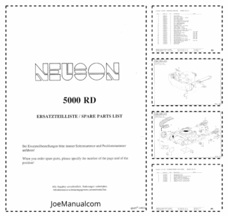 Wacker Neuson 5000 RD Excavator Parts Catalog