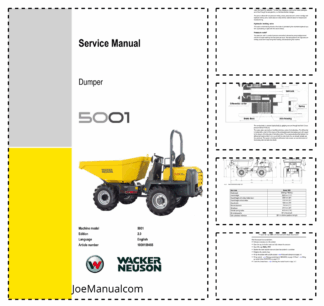 Wacker Neuson 5001 Dumper Service Manual