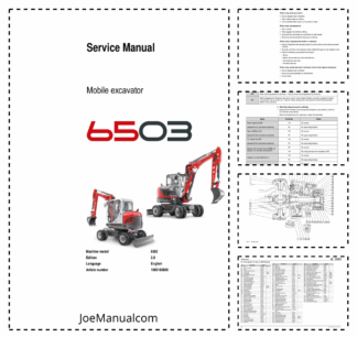 Wacker Neuson 6503 Mobile Excavator Service Manual