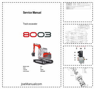 Wacker Neuson 8003 Excavator Service Manual