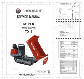 Wacker Neuson TD15 Track Dumper Service Manual