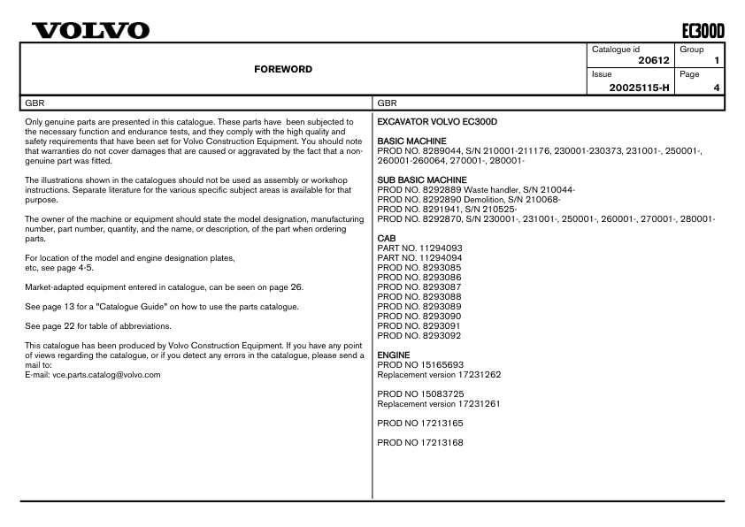 Volvo EC300D Crawler Excavator Parts Catalog - Image 5