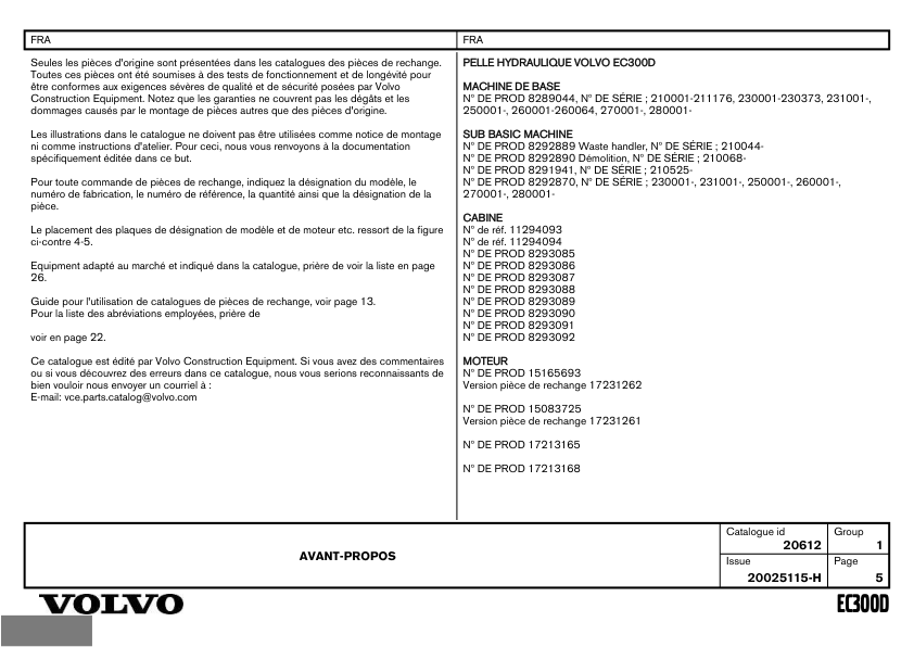 Volvo EC300D Crawler Excavator Parts Catalog - Image 6