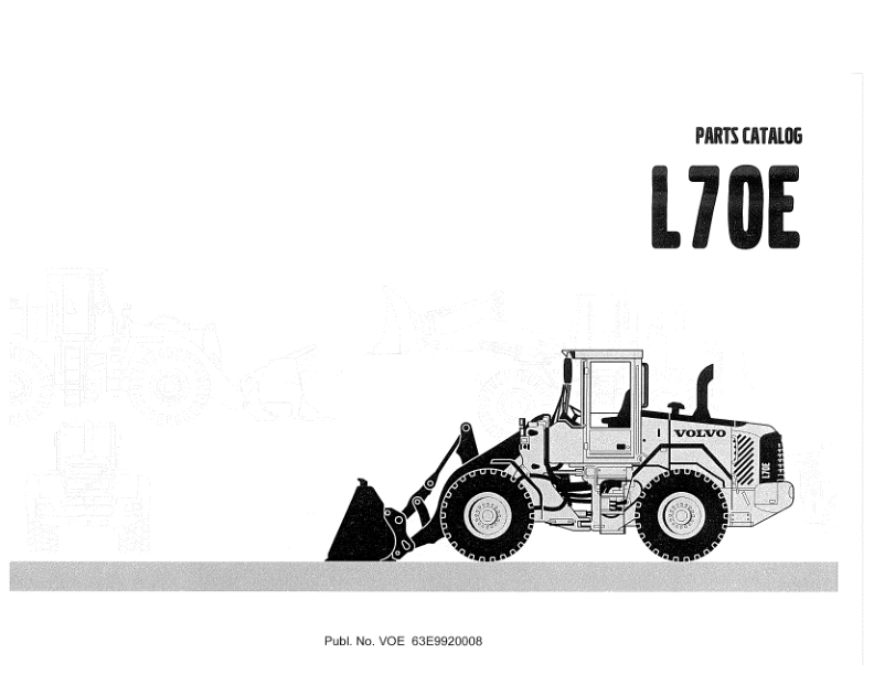 Volvo L70E Wheel Loader Parts Manual - Image 2