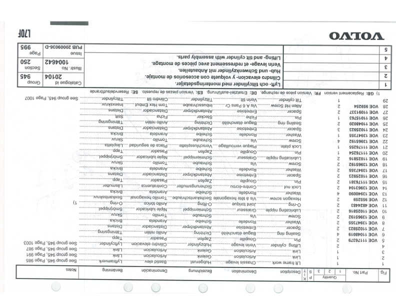 Volvo L70F Wheel Loader Parts Catalog - Image 16
