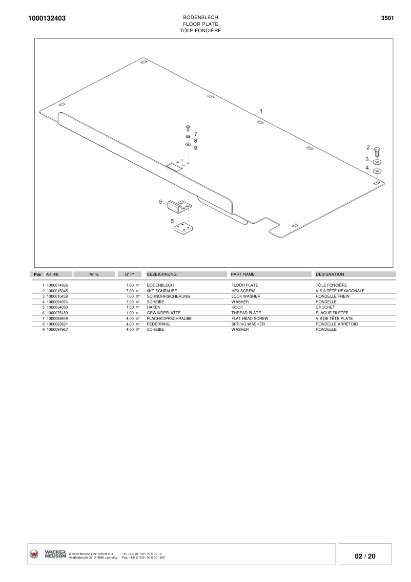 Wacker Neuson 3501 Dumper Parts Catalog Rev 04-2010 - Image 11