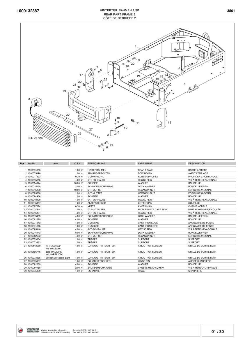 Wacker Neuson 3501 Dumper Parts Catalog Rev 04-2010 - Image 10