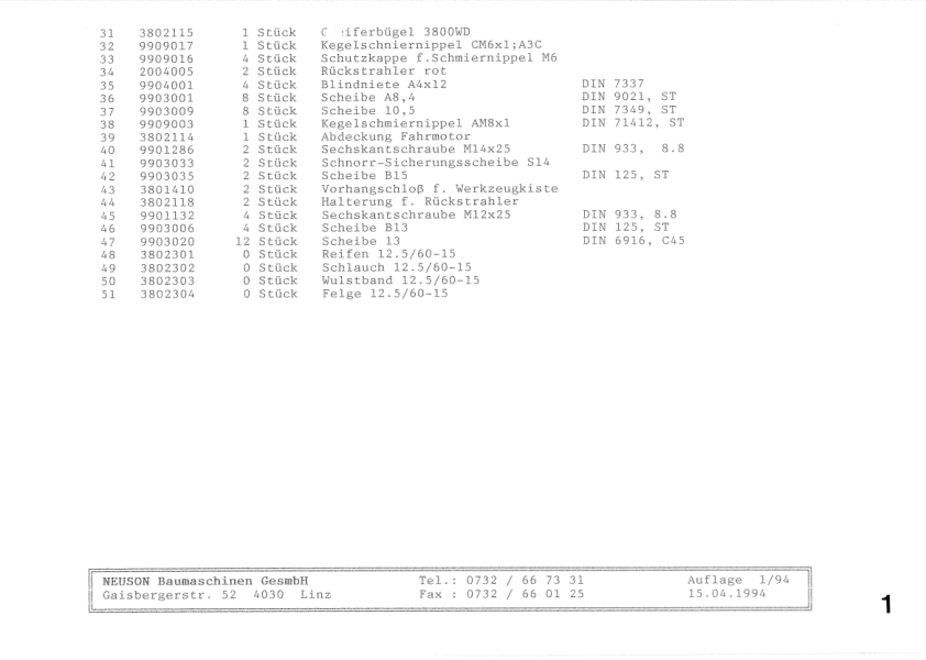 Wacker Neuson WD 3800 Excavator Parts Catalog - Image 7