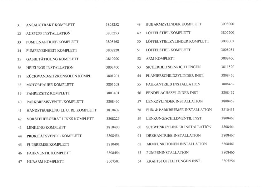 Wacker Neuson WD 3800 Excavator Parts Catalog - Image 4