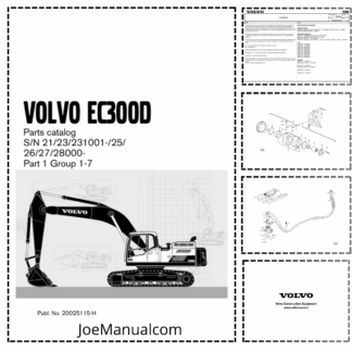 Volvo EC300D Crawler Excavator Parts Catalog
