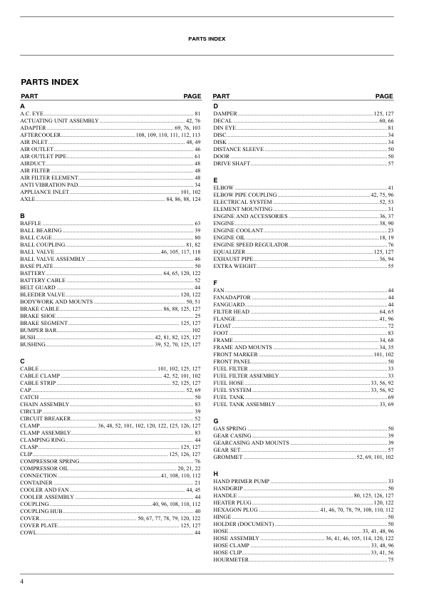 Atlas Copco XAHS 106 DD Portable Compressors Parts List - Image 3