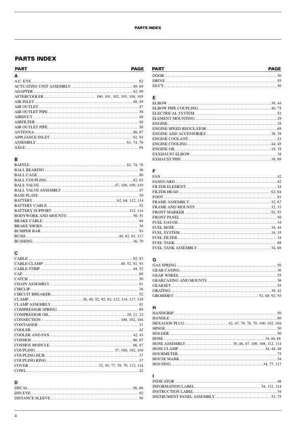 Atlas Copco XAHS 186 DD Portable Compressor Parts List - Image 3
