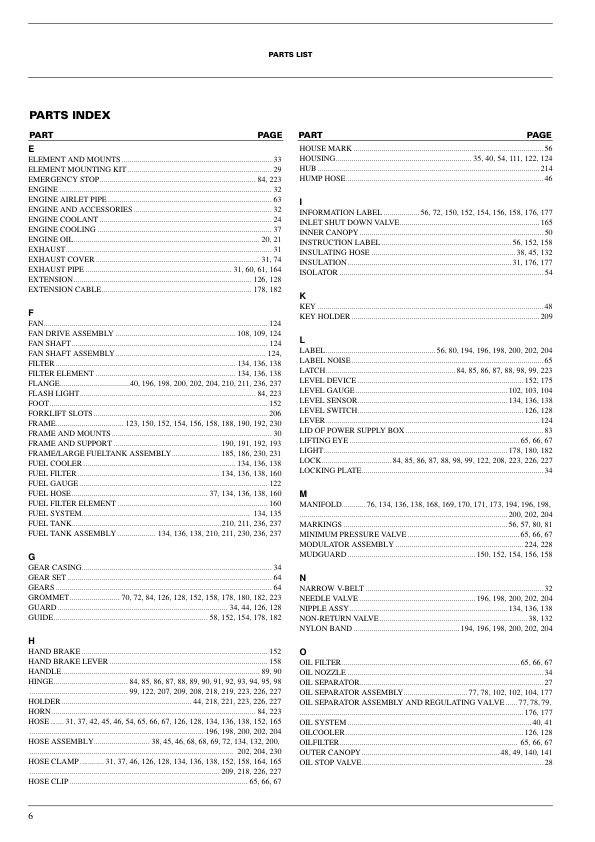 Atlas Copco XAHS 426 XAHS 900 CD6 Portable Compressor Parts List - Image 4