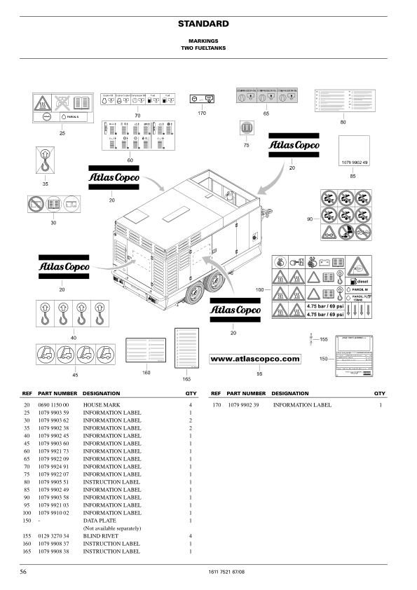 Atlas Copco XAHS 536 Cd Portable Compressor Parts List - Image 11