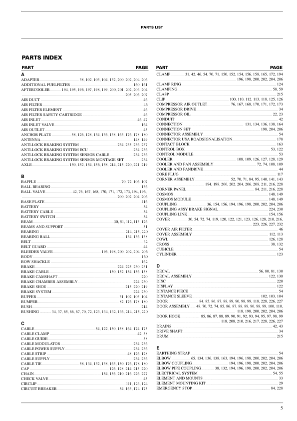 Atlas Copco XAMS 496 XAMS 1050 CD6 Portable Compressor Parts List - Image 3
