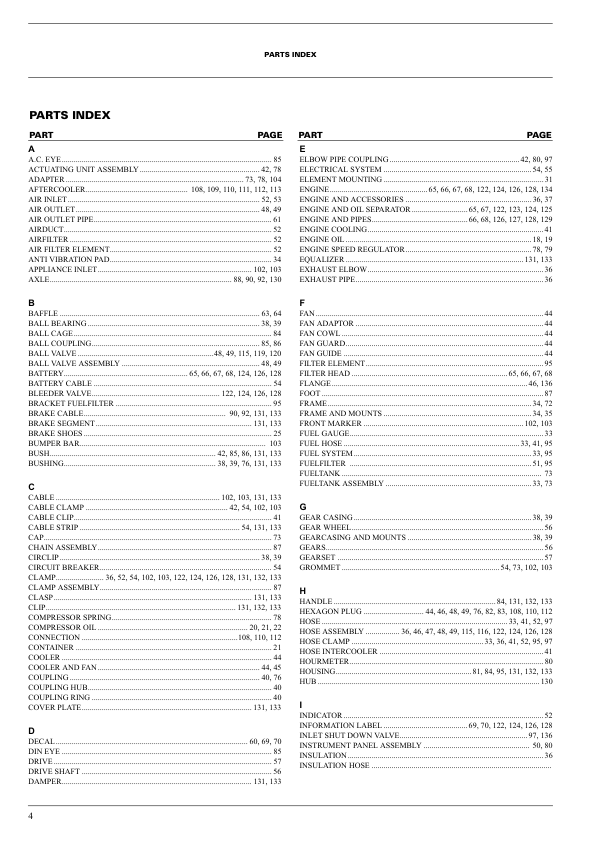 Atlas Copco XAS 186 DD Portable Compressor Parts List - Image 3