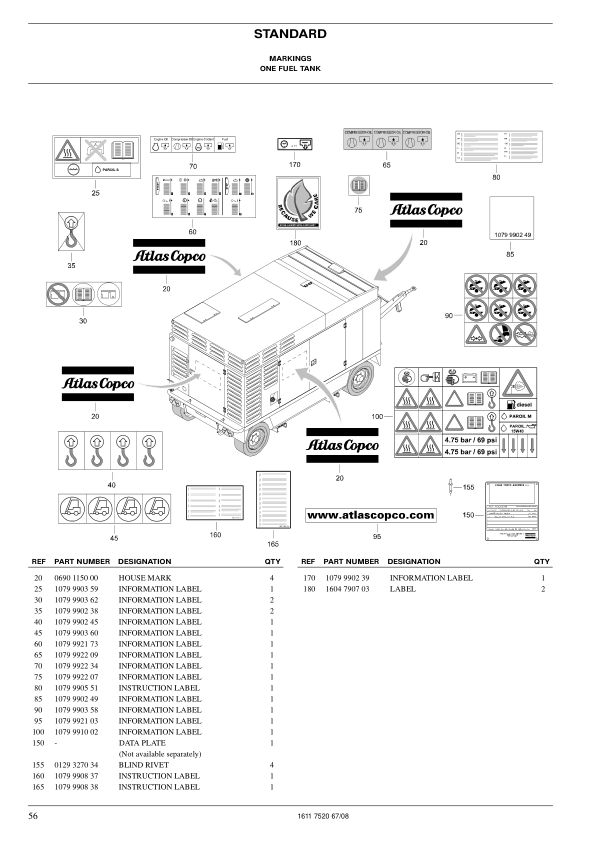 Atlas Copco XATS 376 Portable Compressor Parts List rev.2 - Image 10