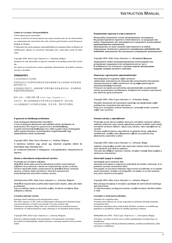 Atlas Copco XATS 456 Portable Compressor Parts List - Image 4