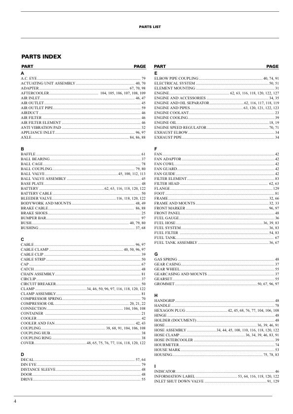 Atlas Copco XAVS 136 Portable Compressor Parts List - Image 3