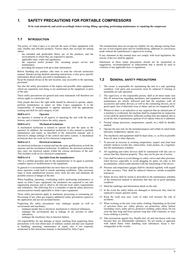 Atlas Copco XAVS 136 Portable Compressor Parts List - Image 8