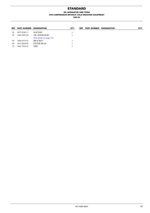 Atlas Copco XAVS 166 DD Portable Compressor Parts List - Image 11