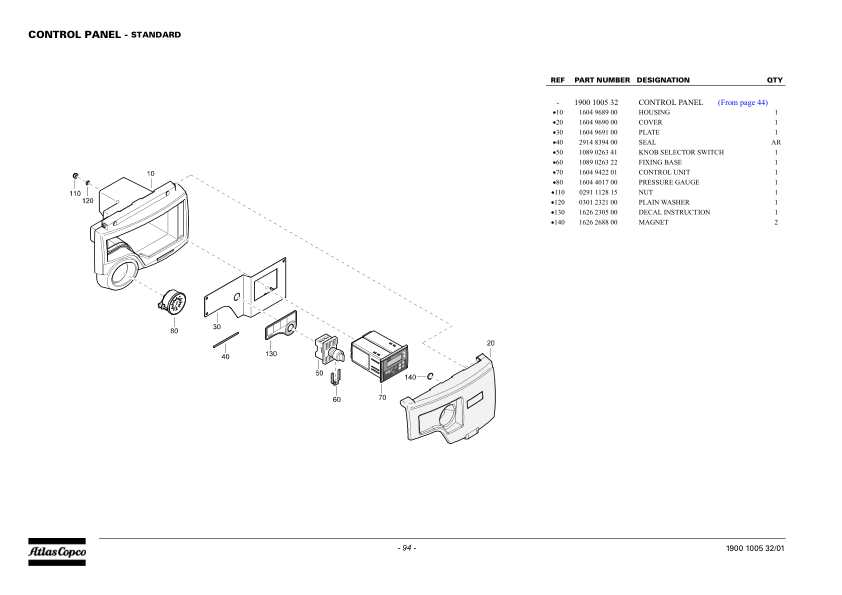 Atlas Copco XAVS 307 CD Portable Compressor Parts List - Image 10