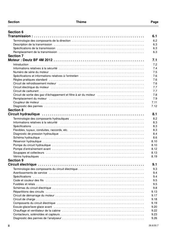 Deutz Agrovectror 26.6 30.7 Telehandlers Operators Manual - Image 4