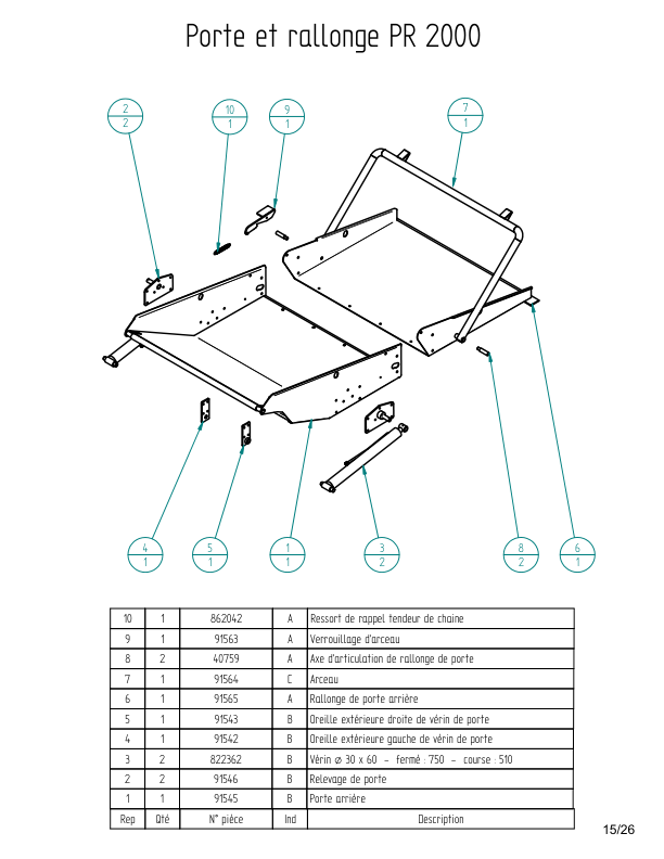 Jeantil PR2000 PR2000R PR2000RGT Strawblowers Spare Parts Catalog - Image 8