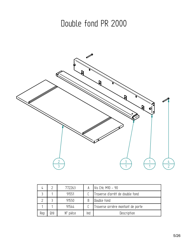 Jeantil PR2000 PR2000R PR2000RGT Strawblowers Spare Parts Catalog - Image 6