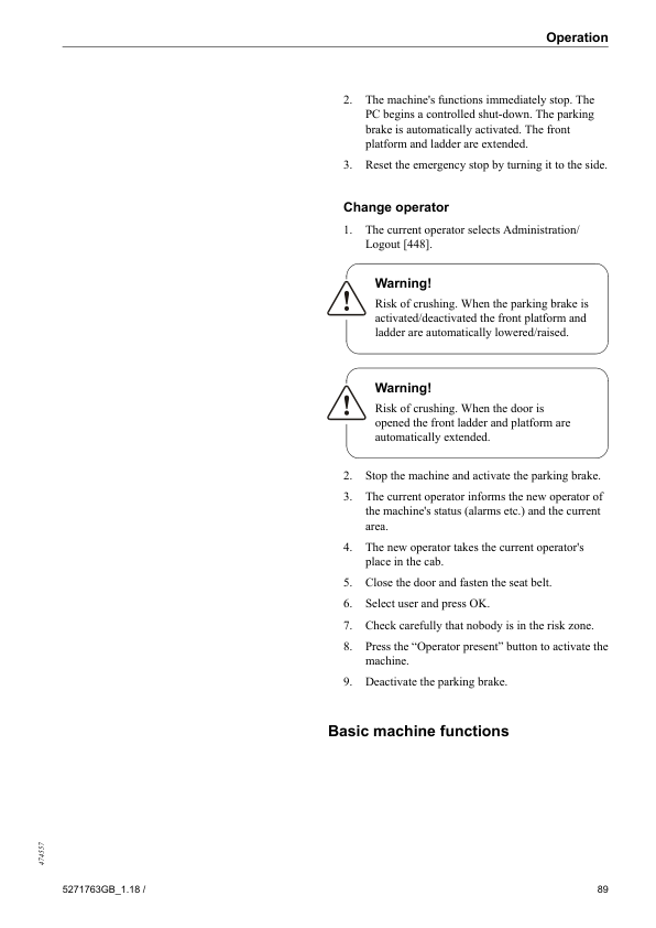 Komatsu 835 845 855.1 865 895 Forwarders Operators Manual - Image 12