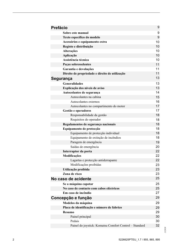 Komatsu 855 865 895 Forwarders Operators Manual - Image 3