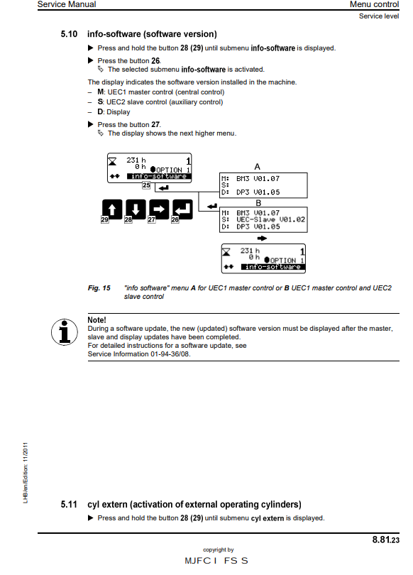 Liebherr A309 A311 A312 R313 A314 A316 R317 Litronic TCD Excavator Service Manual 2007-2011 - Image 11