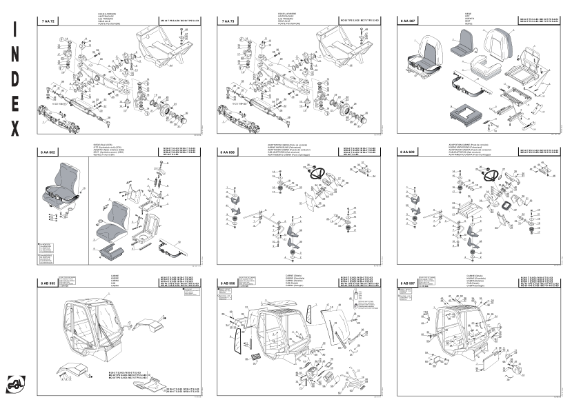 Manitou MC30 M26-2 M26-4 M30-2 M30-4 M40-4 M50-4 MC40 MC50 MC60 MC70 Forklifts Parts Catalog - Image 6