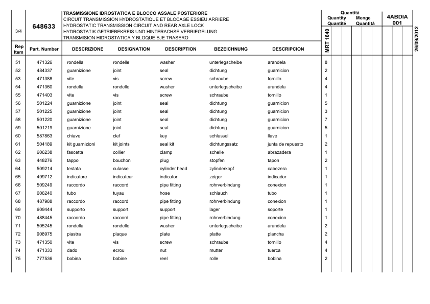 Manitou MRT1840 Rotating Telehandler Parts Catalog - Image 13