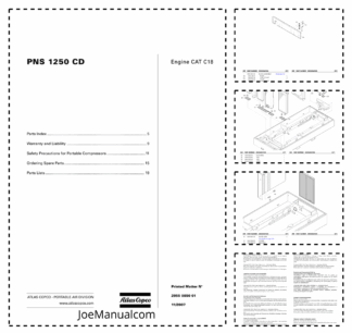 Atlas Copco PNS 1250 CD Portable Compressor Parts List