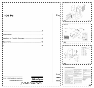 Atlas Copco QAS 100 Portable Generator Parts List