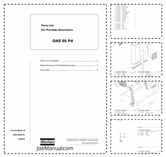 Atlas Copco QAS 55 Portable Generator Parts List