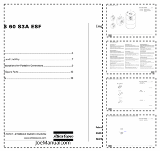 Atlas Copco QAS 60 S3A Portable Generator Parts List